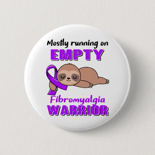 Badge Rond 5 Cm Drôle cadeau de sensibilisation à la fibromyalgie (Devant)