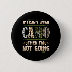 Badge Rond 5 Cm Drole Camouflage Chasseurs Buck Cerf Campagne Redn