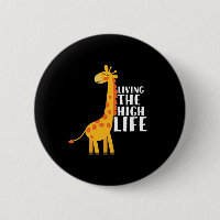 Drôle Caricature Giraffe Vivre La Haute Vie