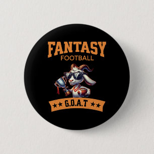 Badge Rond 5 Cm Drôle Champion de football Imaginaire