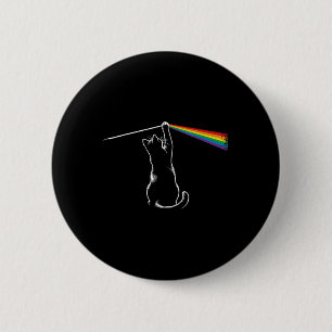 Badge Rond 5 Cm Drôle Chat Rock Musique Cadeau Femmes Enfants Homm