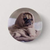 Badge Rond 5 Cm Drôle chien (Devant)