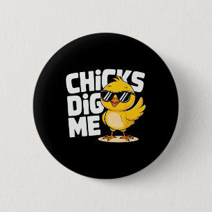 Badge Rond 5 Cm Drôle Chiens me Creuser Pâques Joyeux Pâques 2