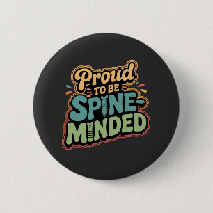 Badge Rond 5 Cm Drôle Chiropraticien Cadeau Spine Health Citation