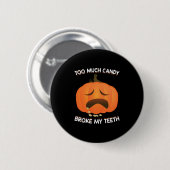 Badge Rond 5 Cm Drôle Citrouille Halloween Candy cadeau (Devant & derrière)