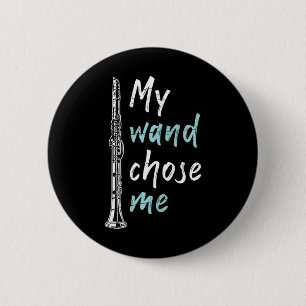 Badge Rond 5 Cm Drôle Clarinetist Classic Music Clarinet