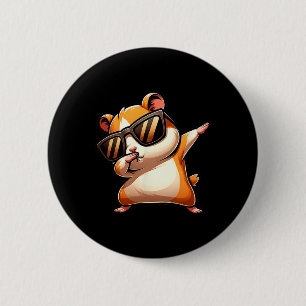 Badge Rond 5 Cm Drôle Dab Animal Dancing Dabbing Hamster meme