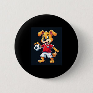 Badge Rond 5 Cm Drôle Dabbing Chien Russie Soccer Jersey Russe Foo