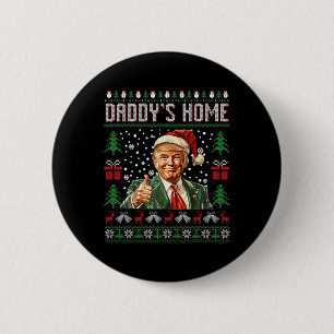 Badge Rond 5 Cm Drôle Daddy's Home Trump laide pull de Noël Xm