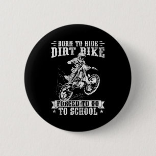 Badge Rond 5 Cm Drôle d'art de moto cross pour garçons filles Moto