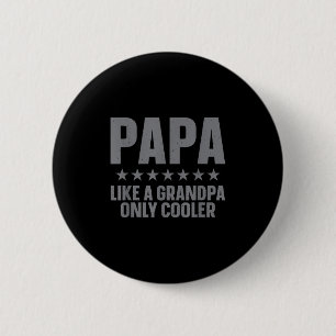 Badge Rond 5 Cm Drôle d'art Papa pour grand-père de petits-enfants