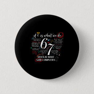Badge Rond 5 Cm Drôle de ce que Dieu complète 6 7 Mème Jésus Chrét