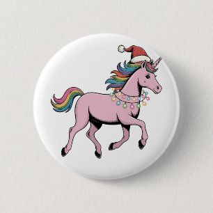 Badge Rond 5 Cm Drôle de chapeau de Noël Santa Axolotl déguisement