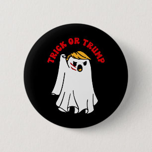 Badge Rond 5 Cm Drôle de combat de fantôme de Donald Trump Trick O