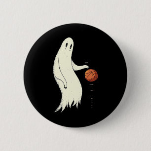 Badge Rond 5 Cm Drôle de fantôme cool en train de dribbler - Sketc