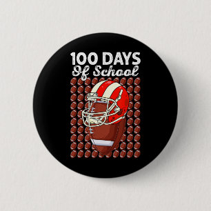 Badge Rond 5 Cm Drôle de football pour 100 jours d'école 100 jours