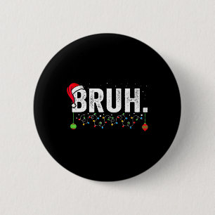 Badge Rond 5 Cm Drôle de frère joyeux Noël pyjama famille hommes m