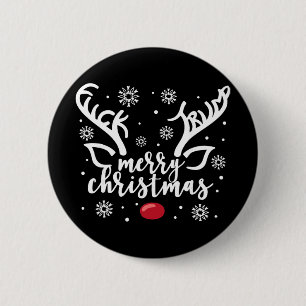 Badge Rond 5 Cm Drôle de Noël Message Caché Subtil Joyeux Noël R