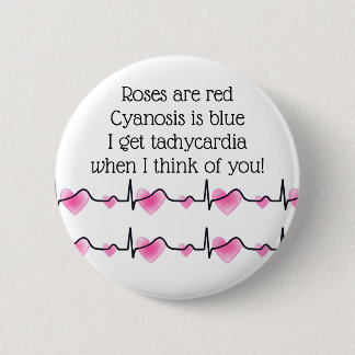 Badge Rond 5 Cm Drôle de Saint-Valentin pour les soins de santé