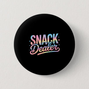 Badge Rond 5 Cm Drôle de snack disant femme amatrice de nourriture