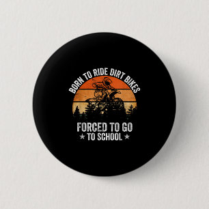 Badge Rond 5 Cm Drôle Dirt Vélo Art Pour Garçons Filles Motocross