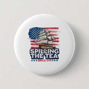 Badge Rond 5 Cm Drôle Enseignant Histoire Américaine Boston Spant 