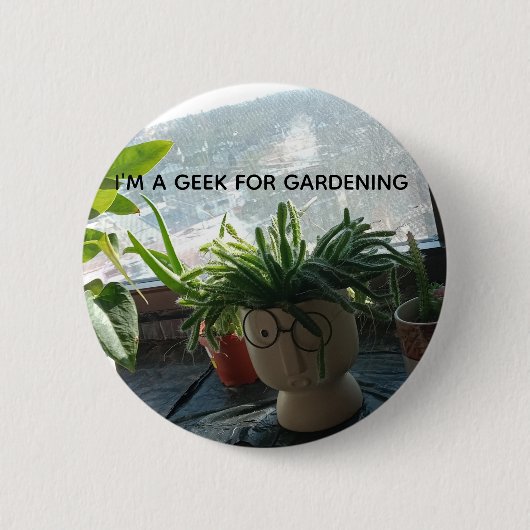 Badge Rond 5 Cm Drôle Jardin Pin (Devant)