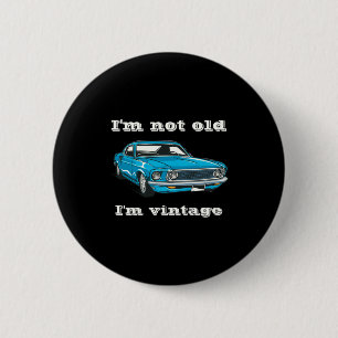 Badge Rond 5 Cm Drôle je ne suis pas vieux je suis vin Clic Blue C