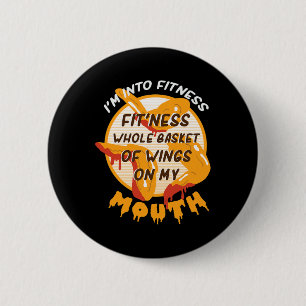 Badge Rond 5 Cm Drôle Je suis dans la forme des ailes Enthusia Ail