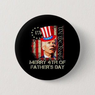 Badge Rond 5 Cm Drôle Joe Biden 4 Juillet Joyeux 4 De La Fête Des