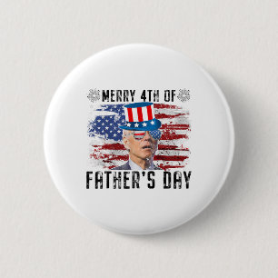 Badge Rond 5 Cm Drôle Joe Biden 4 juillet Joyeux 4ème Des Pères D