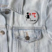 Badge Rond 5 Cm Drôle mangez pi (En situation)