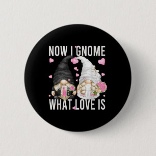 Badge Rond 5 Cm Drôle Mariage Gnome Couple Pun Love Dire Pour Gro