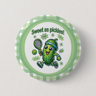 Badge Rond 5 Cm Drôle mignon sucré comme chatons Pickleball