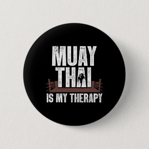 Badge Rond 5 Cm Drôle Muay Design Thaï Hommes Femmes Enfants Muay