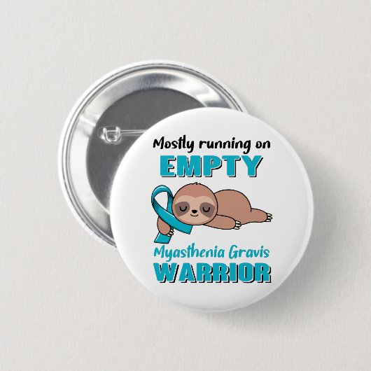 Badge Rond 5 Cm Drôle Myasthenia Gravis Sensibilisation Cadeaux (Devant & derrière)