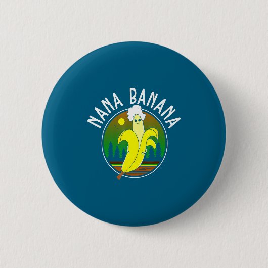 Badge Rond 5 Cm Drôle Nana Banana  (Devant)