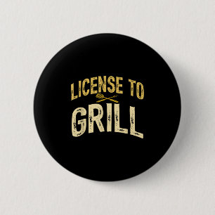 Badge Rond 5 Cm Drôle Papa Aime Le Barbecue Permis De Griller La V