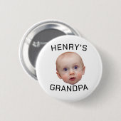 Badge Rond 5 Cm Drôle personnalisé visage bébé (Devant & derrière)