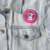 Badge Rond 5 Cm Drôle photo de mignon chien 40e Anniversaire Hot P (En situation)