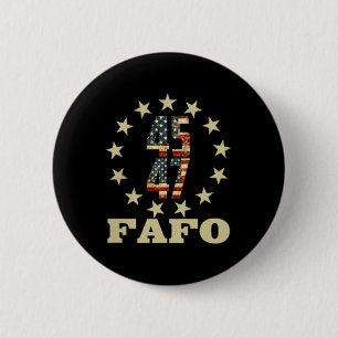 Badge Rond 5 Cm Drôle Photo Fafo Trump