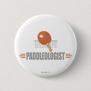 Badge Rond 5 Cm Drôle Ping Pong