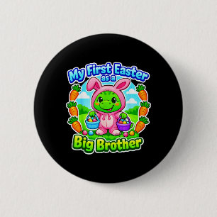 Badge Rond 5 Cm Drôle Premier Pâques En Tant Que Grand Frère Cute