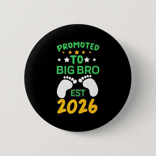 Badge Rond 5 Cm Drôle Promu À Big Brother 2026 Bientôt Être Gros (Devant)