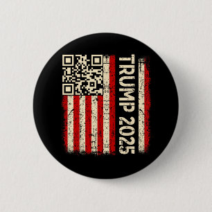 Badge Rond 5 Cm Drôle Qr Donald Trump Dancing 4745 Code Vidéo