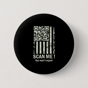 Badge Rond 5 Cm Drôle Qr Scan Me Trump 45_47 Tee Trump Dancing Cod