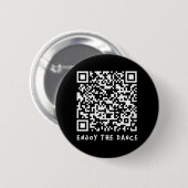 Badge Rond 5 Cm Drôle Qr Trump Danser Code interactif _1 (Devant & derrière)