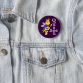 Badge Rond 5 Cm Drôle Queen Bee (En situation)