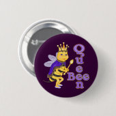 Badge Rond 5 Cm Drôle Queen Bee (Devant & derrière)