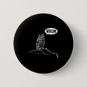 Badge Rond 5 Cm Drôle Qui Hibou Grammar Englieacher